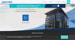 Desktop Screenshot of clearwater-analytics.com