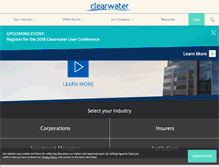 Tablet Screenshot of clearwater-analytics.com